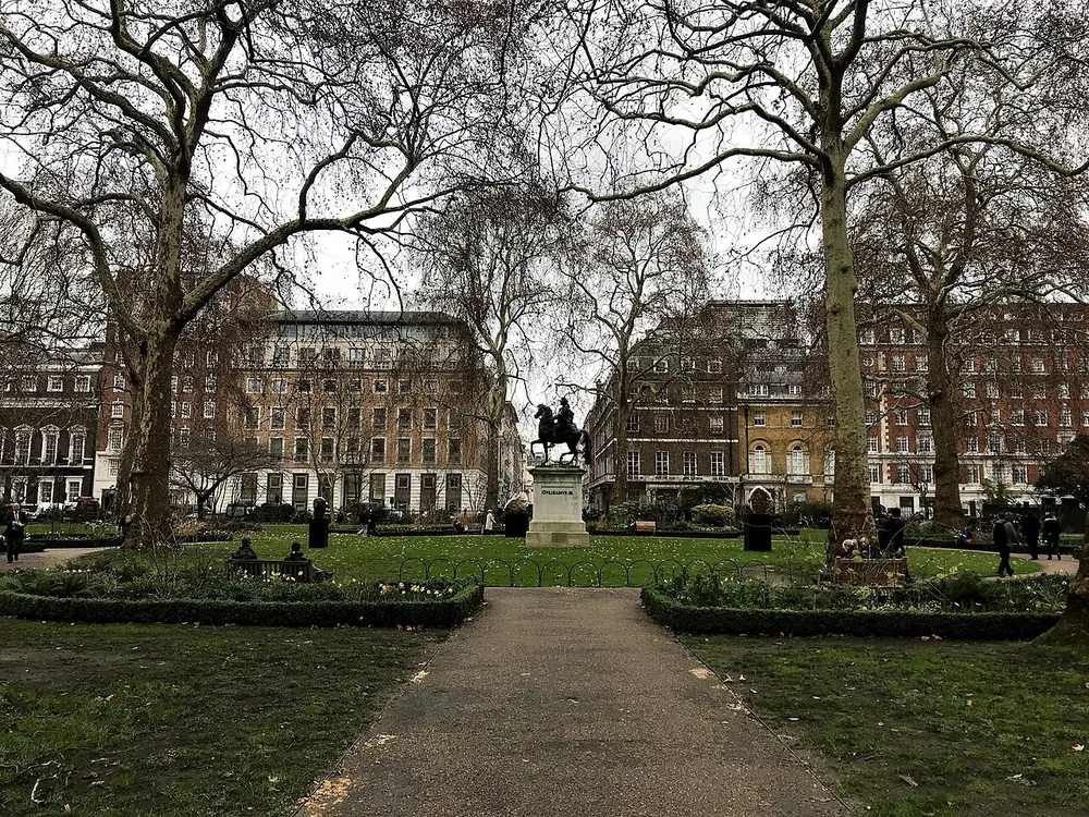 St James's Square, the local landmark of SW1Y